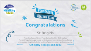 Foundation Healthy Club Achieved